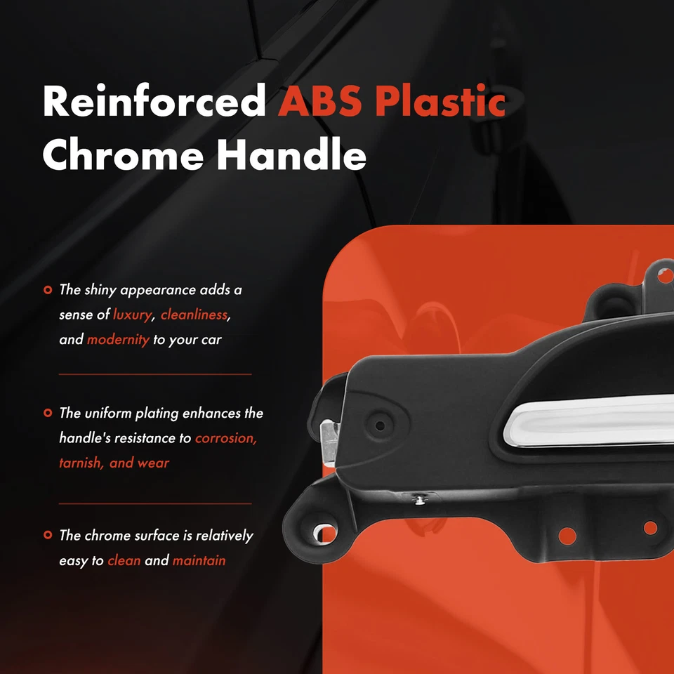 Manija de puerta interior cromada y negra del conductor delantero para Peterbilt 579 2013-2023 567 Foto 4 de 4