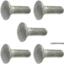 3/8-16 x 1" Carriage Bolts and Nuts Hot Dipped Galvanized Quantity 25