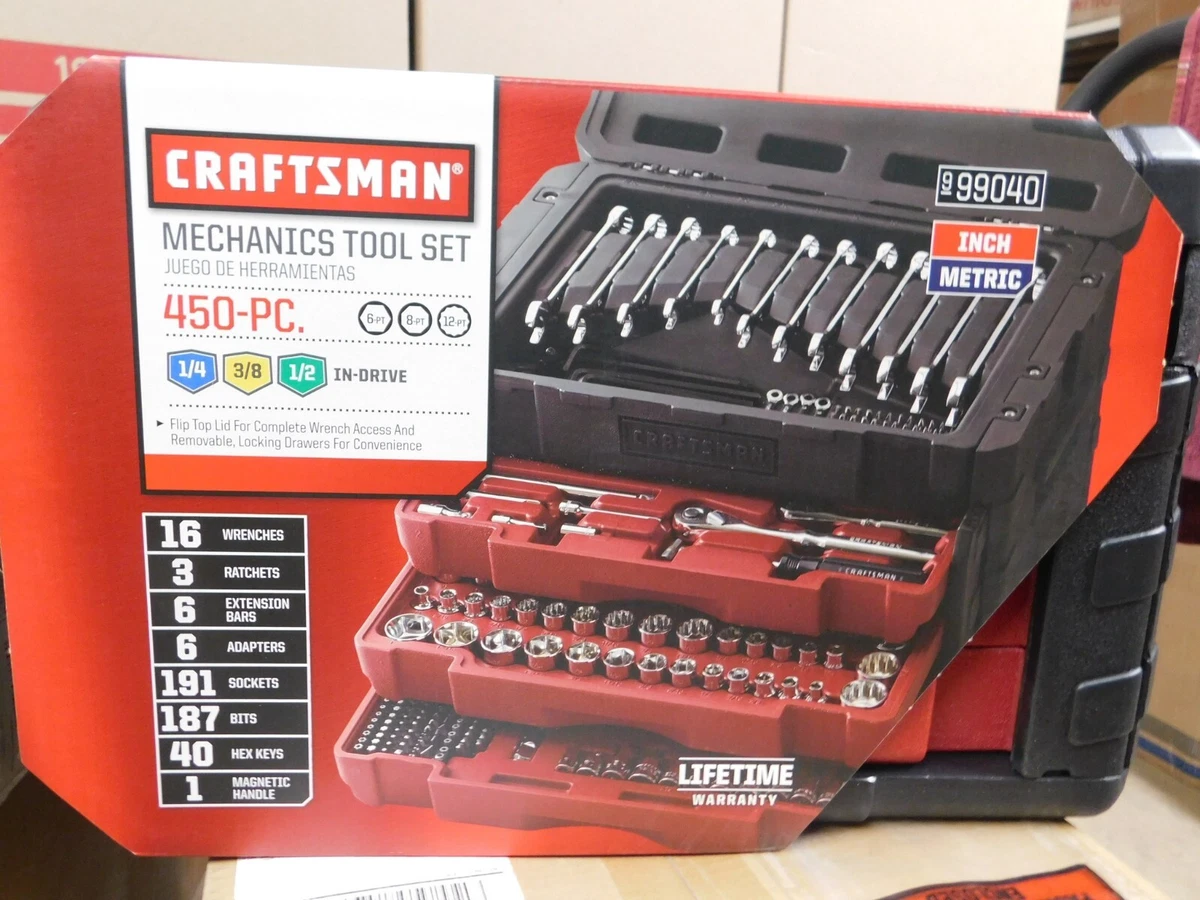 Craftsman 450-Piece Mechanic's Tool Set-99040-NEW