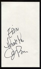 JIm Breuer Signed Book Page Cut Autographed Cut Signature 