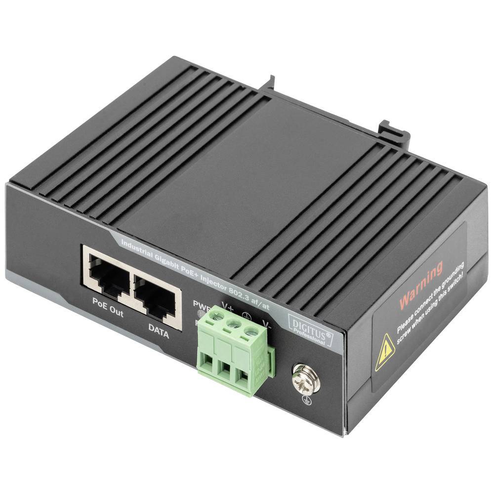 Digitus DN-651112 Iniettore PoE 10 / 100 / 1000 MBit/s IEEE 802.3af (12.95 W),