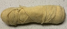 Vintage Caron Dazzleaire Yarn. 4 Ply. Pale Yellow 171 Yds 2.7 Oz 79 Grm