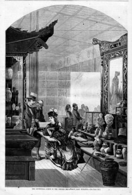 CHINESE DEPARTMENT MAIN BUILDING CHINA EXHIBIT 1876 ARCHIVES OF HISTORYHISTORY