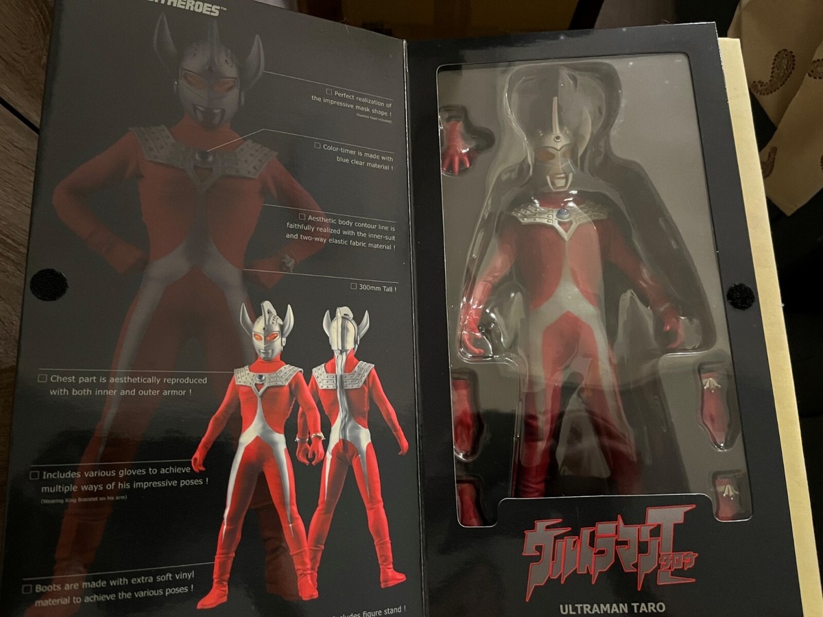 Ultraman Taro Action Figure - Bandai Ultra Hero Series #6 Soft Vinyl Collectible Toy