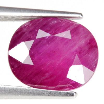 5.80 Ct.Oval Red Ruby Gemstone Heated Madagascar 11x9x6 mm.