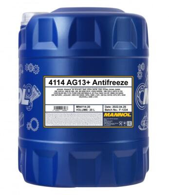 20 Liter MANNOL Antifreeze AG13+ Advanced Kühlflüssigkeit Konzentrat gelb