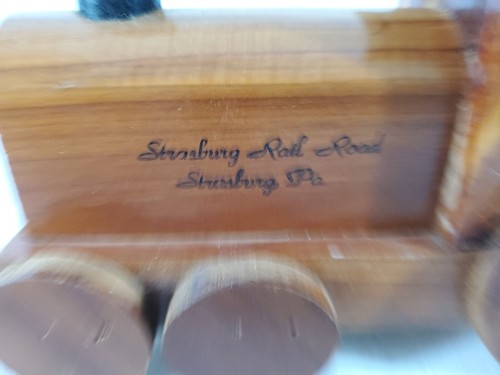 Railroad Museum of Pennsylvania Strasburg, PA Wooden Train Coin Bank - Free Ship - 第 3/10 張圖片