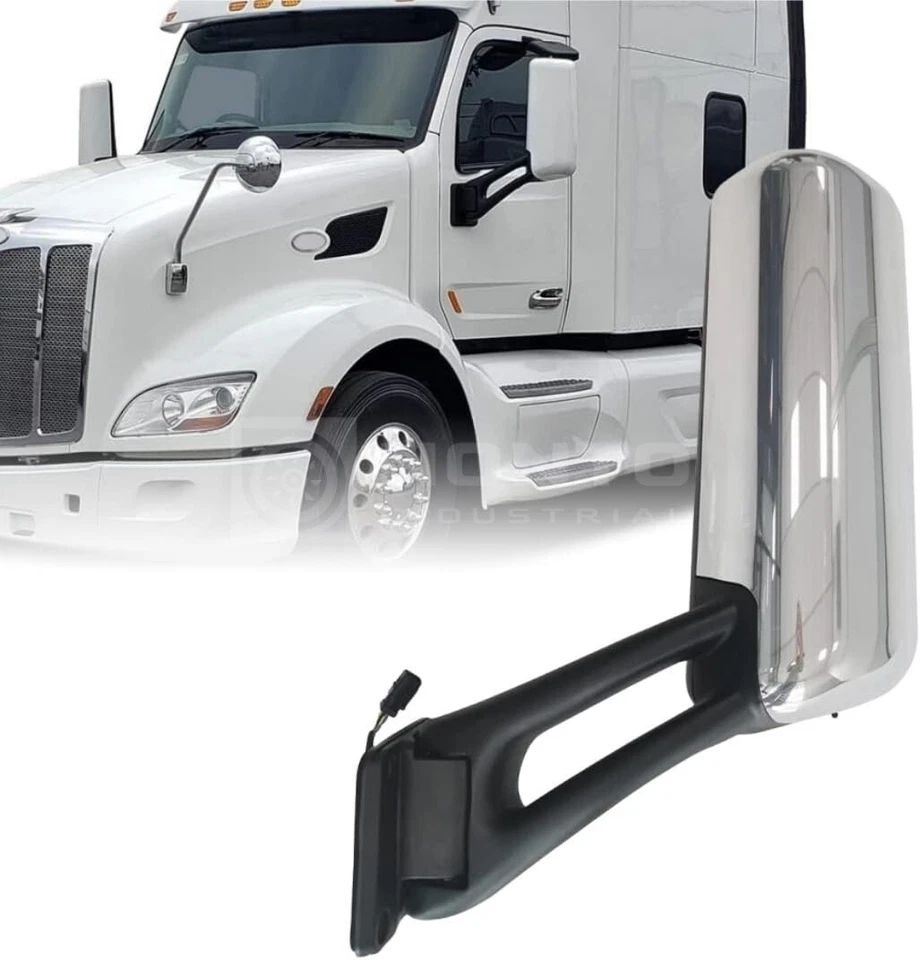 Espejo retrovisor izquierdo del lado del conductor para Peterbilt 567 2014-2020 Peterbilt 579 2012-2020 Foto 2 de 4