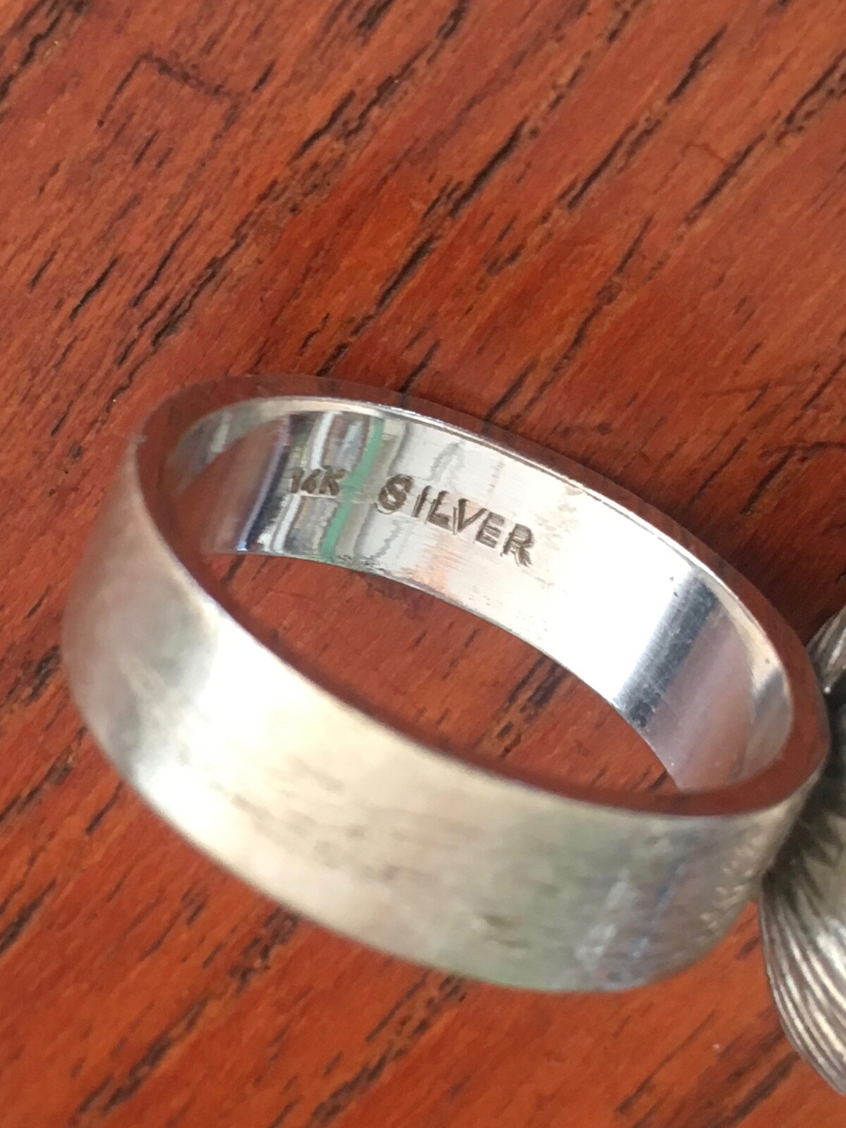 MODERNIST KINETIC STERLING 14K GOLD SHELL RING FLOATI… - Gem