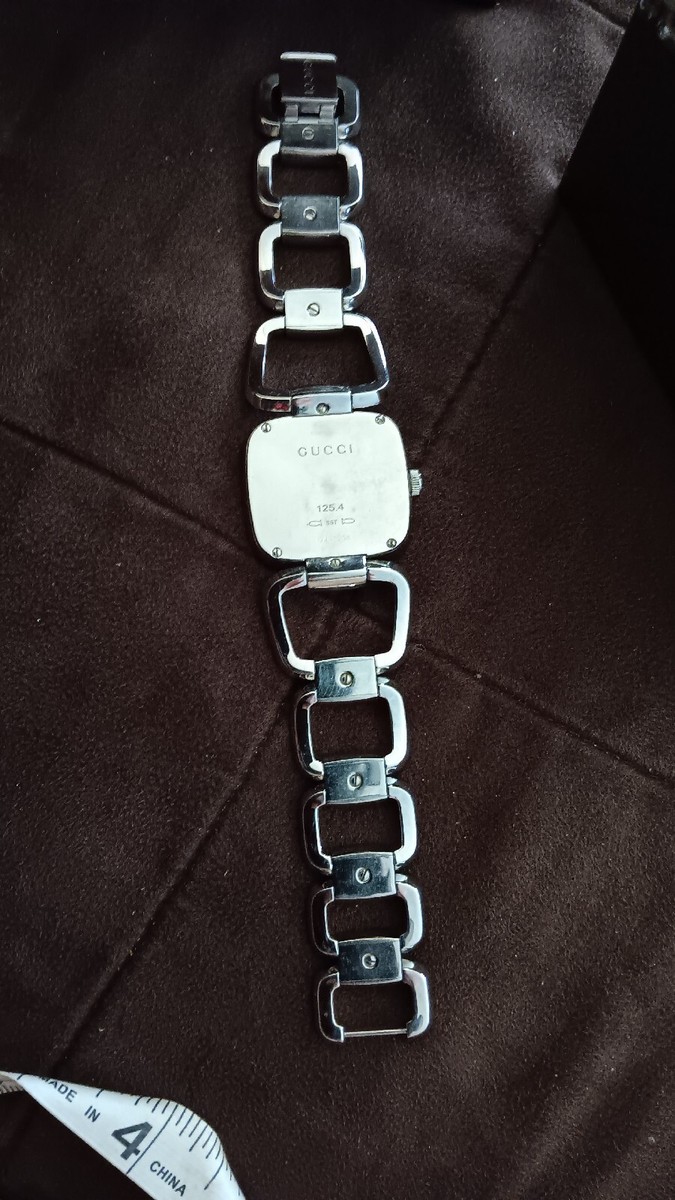 Gucci G watch Silver with Dark Bronze Face With Diamonds  display picture 1