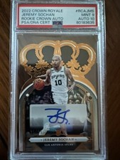 2022 CROWN ROYALE JEREMY SOCHAN ROOKIE CROWN AUTO 25/99 #RCAJMS