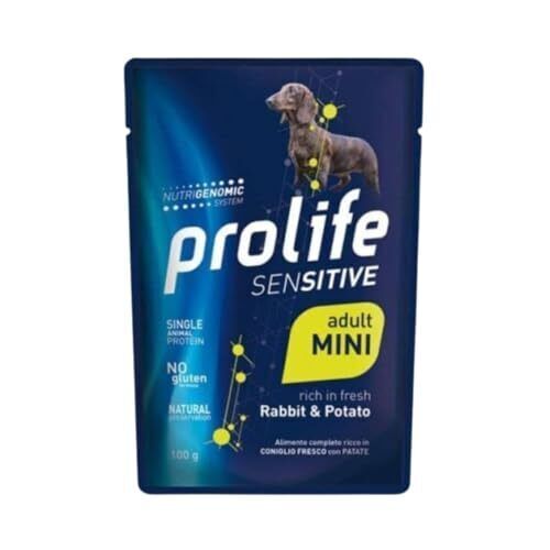 Prolife Dog Sensitive Adult Coniglio e Patate - confezione 10 bustine da 100 gr. - Foto 1 di 1