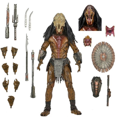 Figura de acción NECA Prey Ultimate Feral Predator 7" escala 1:12 oficial en stock - Imagen 4 de 6