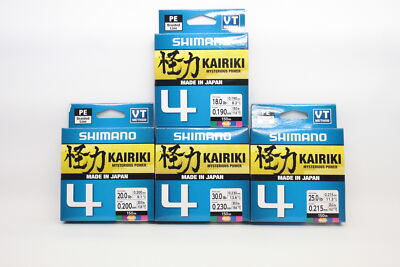 Shimano Kairiki 4 150m Multicolor 0,06 0,10 0,13 0,16 0,19 0,20 0,215 - 0,315