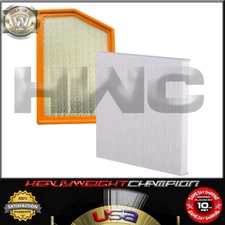 Bundle Kit Cabin A/C & Engine Air Filter for 2014-2018 JEEP CHEROKEE 2.4L 3.2L