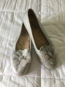 silver ballet flats australia