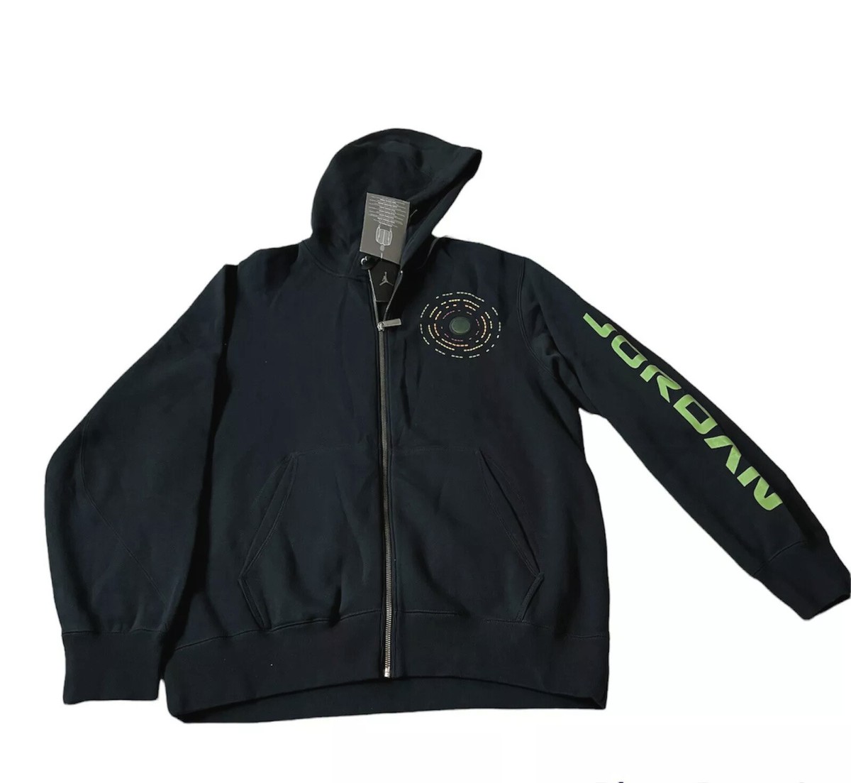 Nike Air Jordan Flight 23 Retro Hoodie Jacket Men 438752 010 Vintag Black  Sz L