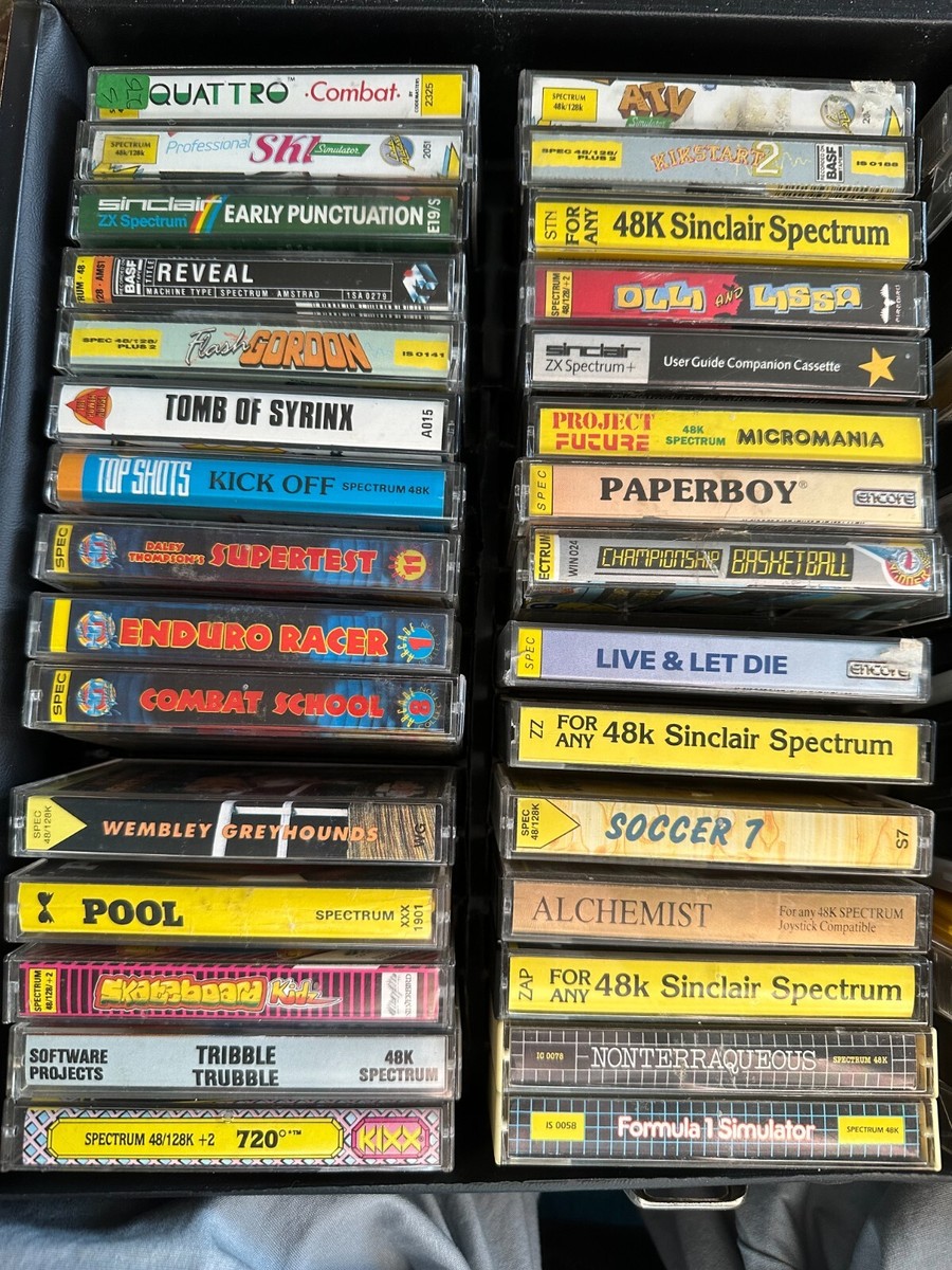 ZX Spectrum Cassette Programs - Games & Applications - Mix & Match