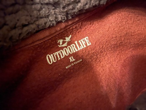 Outdoor Life Full Zip Vest Men's XL Polyester Windbreaker 2 Pocket - Rusty Color - Picture 5 of 9