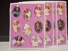 1997 Vintage Barbie Stickers Hallmark 4 Sheets Wedding