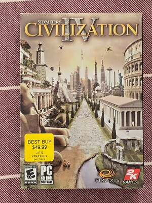 Sid Meier's Civilization IV, PC CD-ROM, 2005, 2 Disc