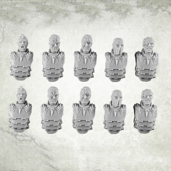 Thumbnail - Iron Reich Soldaten Köpfe Guardsmen Veteran Heads Bitz Kromlech Resin