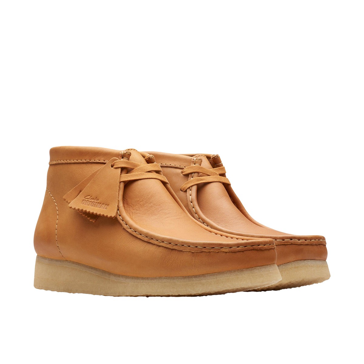 Clarks Wallabee Boot Mid 26176627 Mens Brown Leather Lace Up