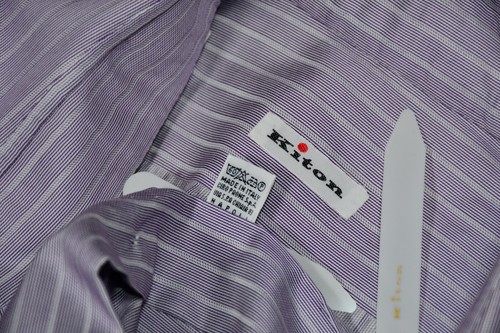 Kiton Dress Shirt Lily Cotton Long Sleeve size 16/41 - Picture 9 of 9