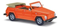 Busch H0 52705 Vw 181 Kurierwagen Offen, Orange / 1:87