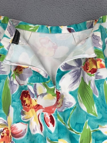 Gonna a matita vintage fili intriganti taglia 10 orlo con perline multicolore floreale - Foto 3 di 10
