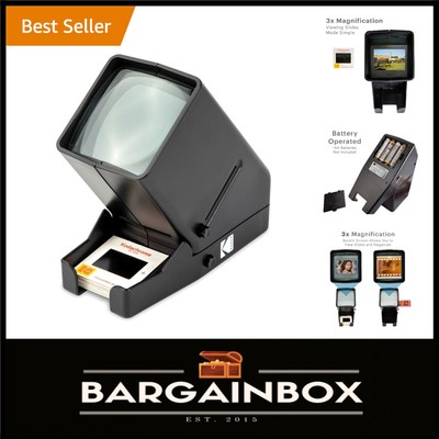 35mm LED Slide and Film Viewer with 3X Magnification - Portable Memory Keeper
