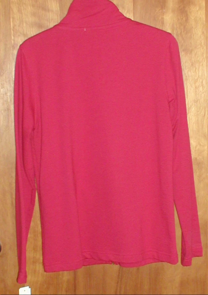 BRAND: SILVERWEAR NEW YORK~ Lightweight Red Jacket~ Zipper Front~New with Tags~S - Image 3 of 3