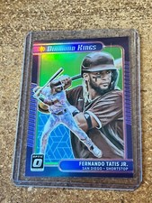 2021 Donruss Optic Baseball Diamond Kings Lime Green Prizm # 27 Fernando Tatis 
