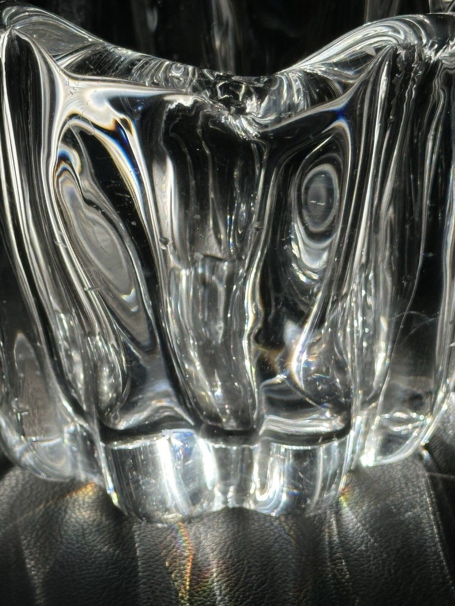 Tapio Wirkkala 3241 Art Glass Stump Vase Heavy Littala Finland