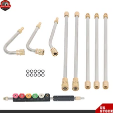 High Pressure Washer Gun Extension Wand Lance Gutter Cleaner Nozzles Kit 4000PSI