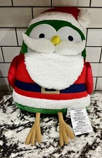 2024 Target Wondershop FEATHERLY FRIENDS Bird Dressed as Santa Throw Pillow NEW