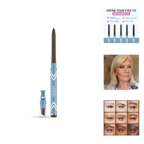 PrimeEyes Glide Eyeliner for Mature Women – Water-Resistant, Long-Stay and Me...