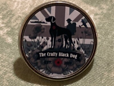 2025 Vancouver Whistler Invictus Games Team UK The Crafty Black Dog Pin