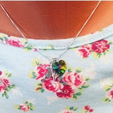 Rainbow Bridge Cat Loss Necklace