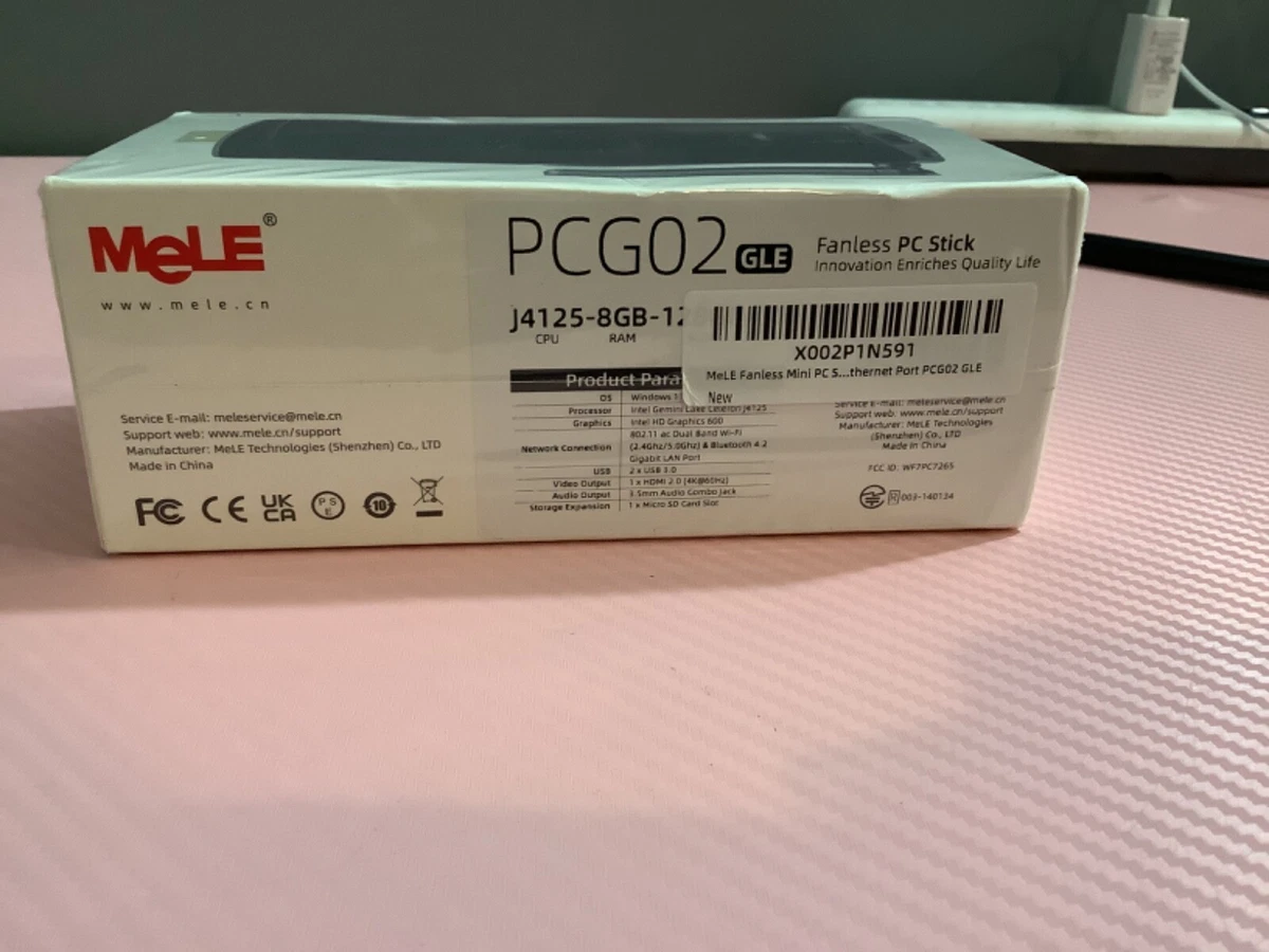 MELE PCG02 fanless mini PC stick window 11 pro celeron J4125 8GB