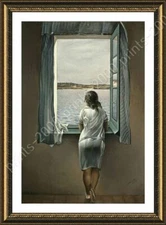 Woman At The Window by Salvador Dali | Framed canvas | Wall art painting print