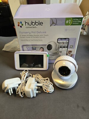 Hubble Connected Nursery Pal Premium Smart Video Babyphone 5'' Touch Zwei-Wege