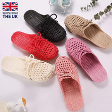 Women’s Summer Hollow-Out Casual Slippers Stylish Breathable Slip-On Slippers