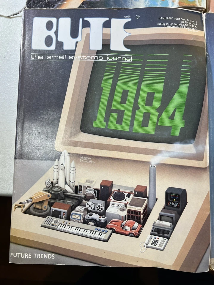 Byte Magazine Small Systems Journal Lot of 9 From 1984 Vintage Computing Jan-Aug - Image 2 of 4