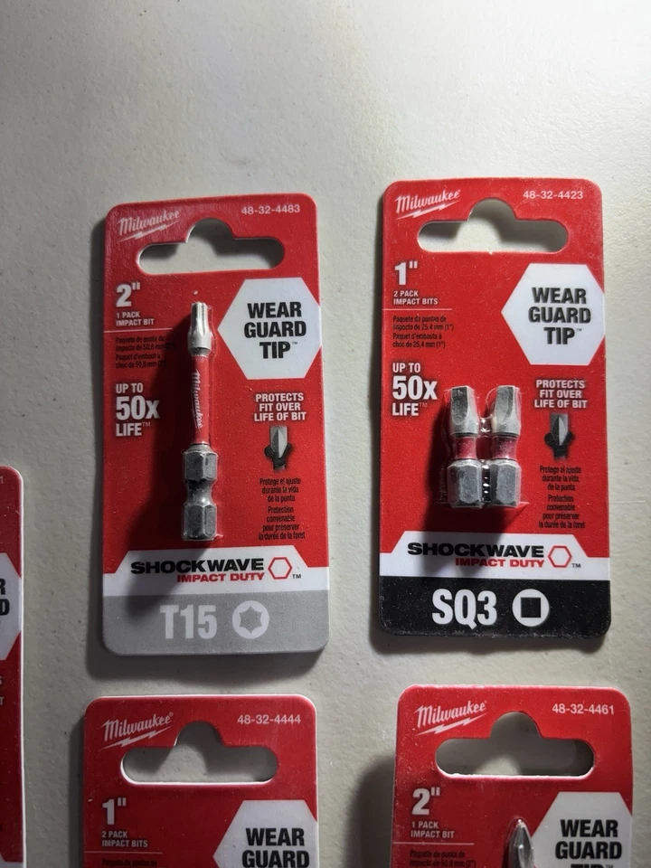 Assorted Milwaukee Bits Impact Rated Shockwave. Total Of 10 Units! - Image 4 of 4