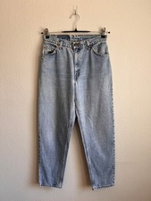 Vintage Levi's Orange Tab Light Wash Tapered Jeans Size 28 WAIST