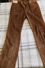 NWT Vintage Rene De France Corduroy Pants Cords Brown 80s Waist 36 Style 1971