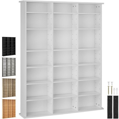 CD DVD Regal Holz Ständer Medienregal 840 Stk. Standregal Regalwand Aufbewahrung