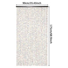 Colored Wooden Beads Age Hanging Door Curtain 90*175Cm * 27 Strings UK