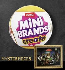 Zuru Mini Brands Masterpieces  ~Dogs Playing cards ~Miniature Wall Art New!